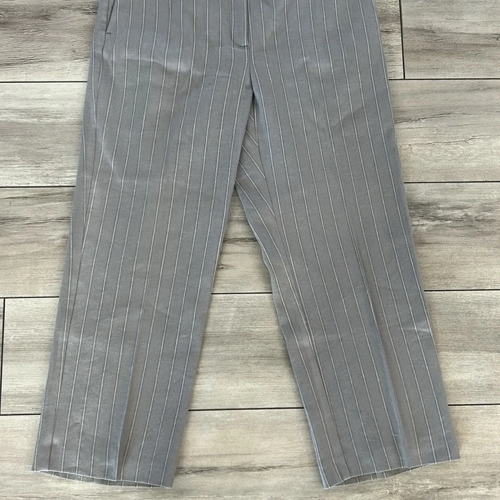 J. Jill Linen stretch size 6 pinstripe ankle pants